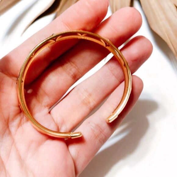 Vintage gold bangle S384 - Picture 5 of 5